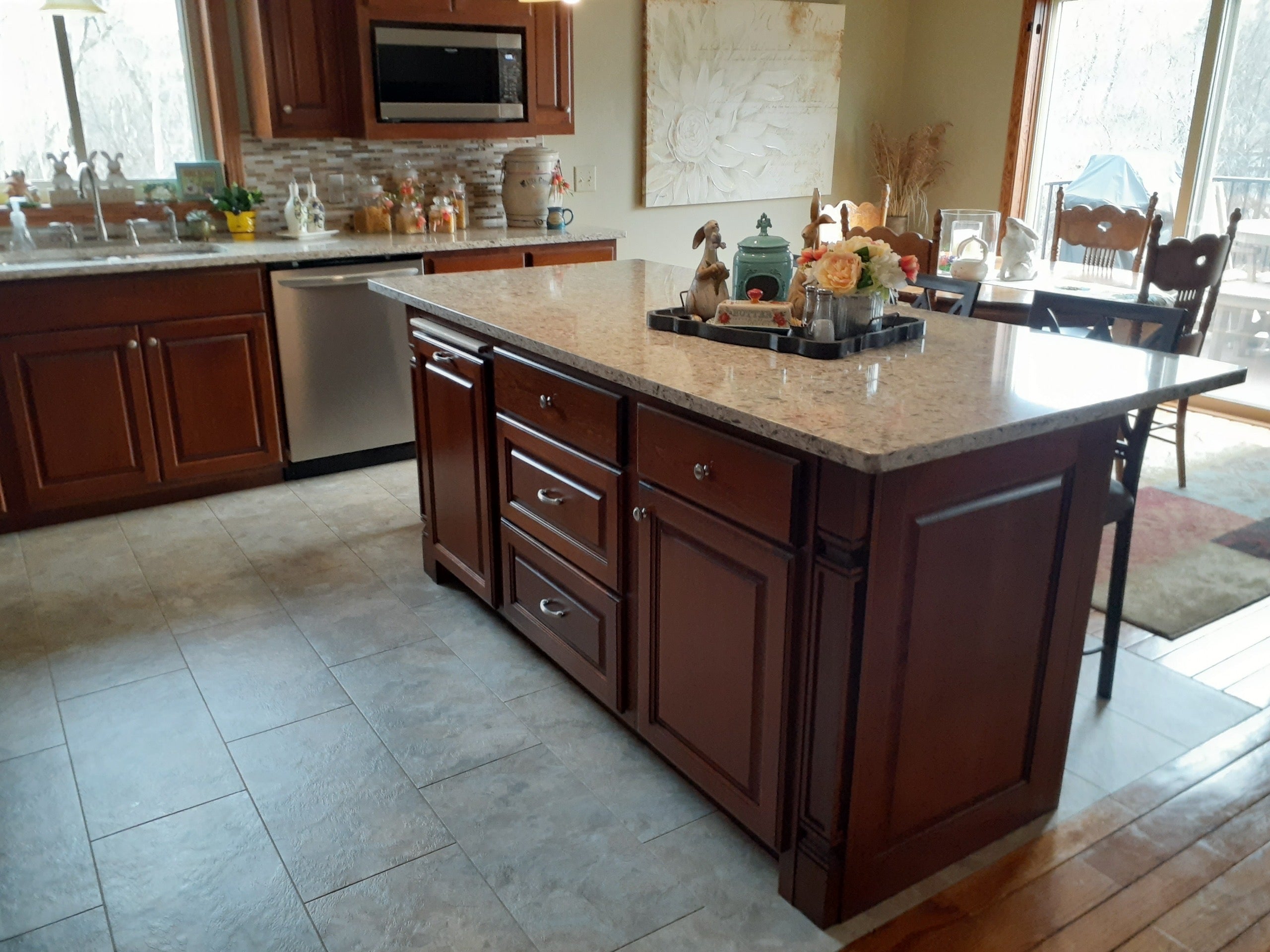 custom cabinetry and kitchen island by Cchneider custom wood works